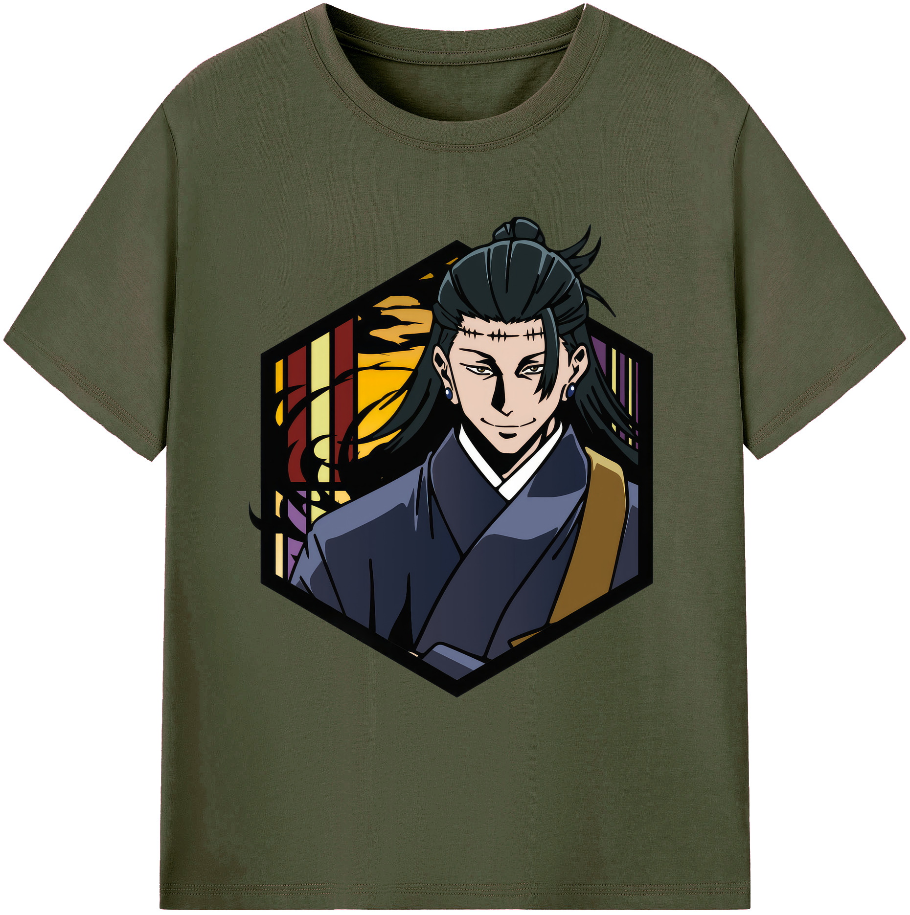 （画像用） 呪術廻戦 Jujutsu Kaisen 綿100％ メンズ半袖Tシャツ｜肌触りやわらか＆通気性